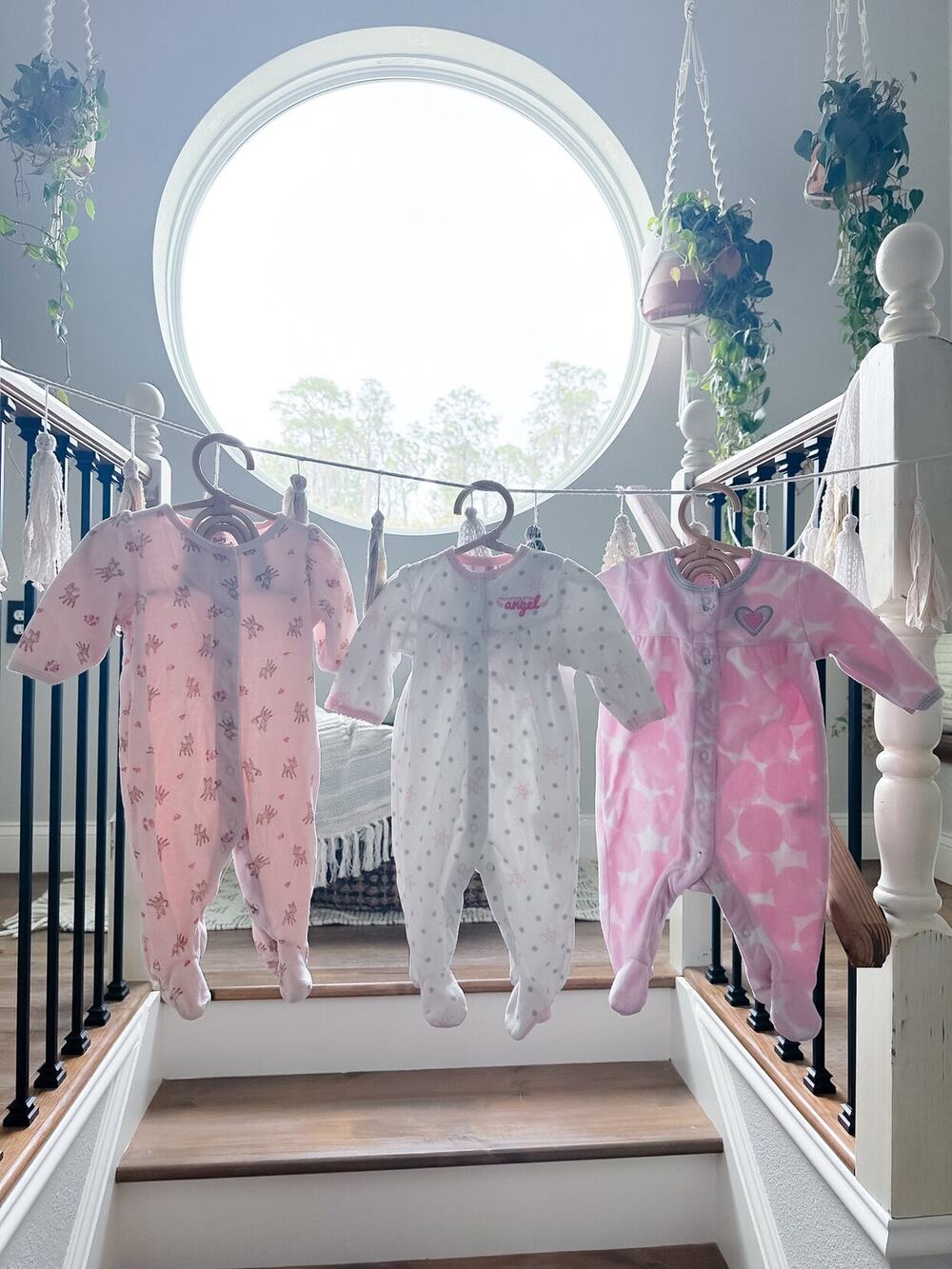 3 Darling Cozy Fleece Footed Pajama Sleepers 3mths